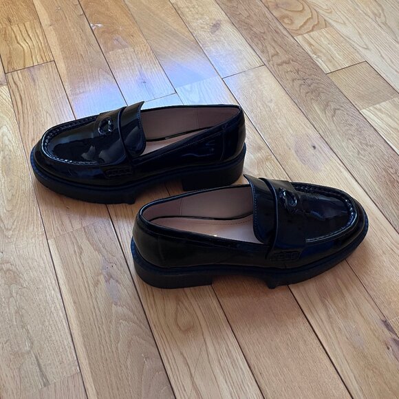 Coach Leah Loafers in Black Patent - Picture 4 of 7